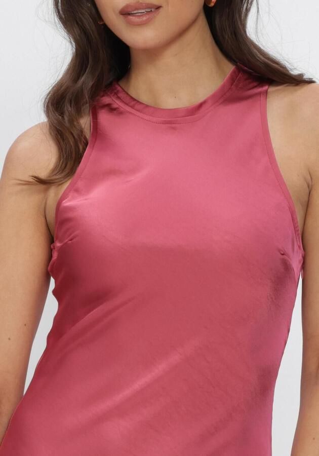 NEO NOIR Dames Jurken Celinie Heavy Sateen Dress Roze - Foto 3
