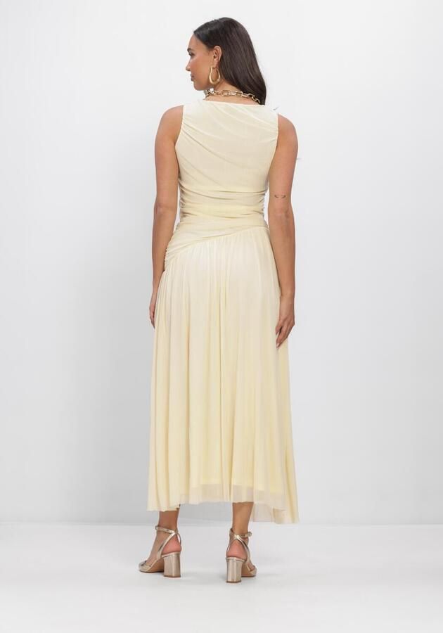 NEO NOIR Dames Jurken Cludine Mesh Dress Geel - Foto 2