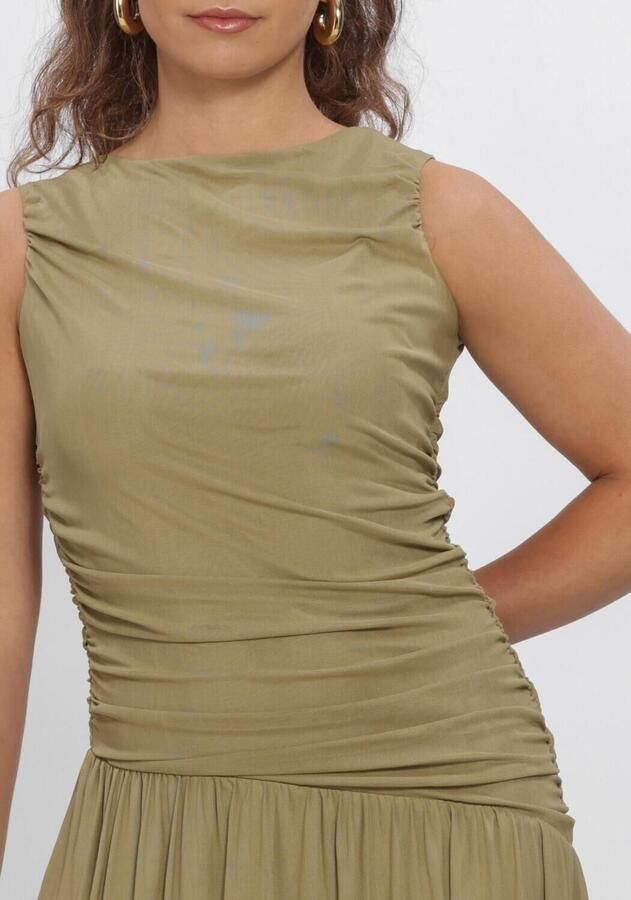 NEO NOIR Dames Jurken Cludine Mesh Dress Khaki - Foto 2