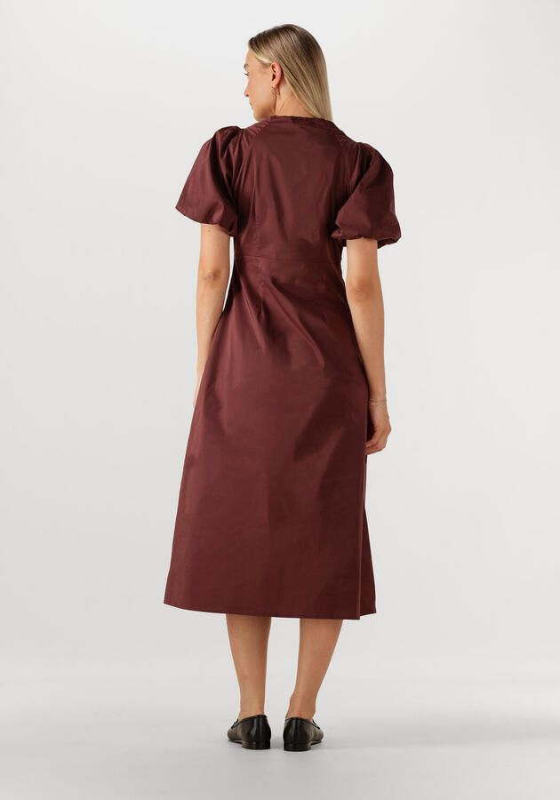 NEO NOIR Dames Jurken Illana Poplin Dress Bordeaux