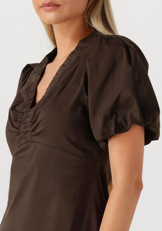 NEO NOIR Dames Jurken Illana Poplin Dress Bruin - Foto 2