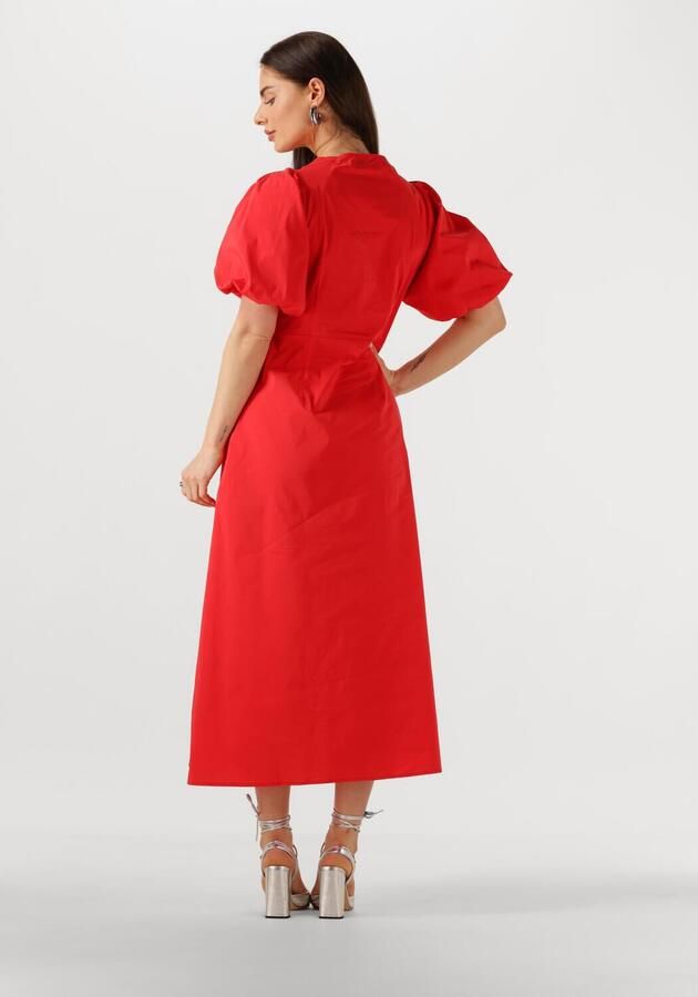 NEO NOIR Dames Jurken Illana Poplin Dress Rood