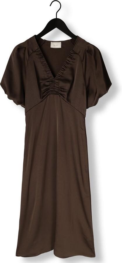 NEO NOIR Dames Jurken Illiana Heavy Sateen Dress Bruin - Foto 2