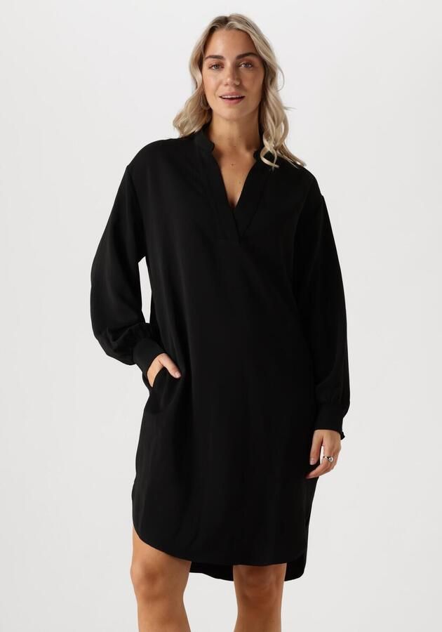 NEO NOIR Zwarte Crepe Jurk Veelzijdige Stijl Black Dames - Foto 4