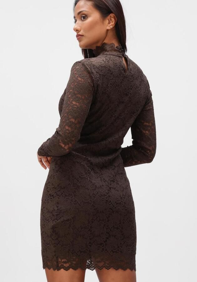 NEO NOIR Dames Jurken Lizette Laceflower Dress Bruin - Foto 2