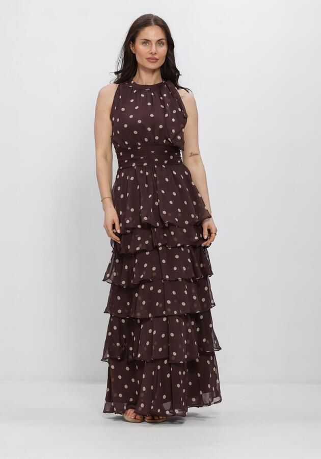 NEO NOIR Dames Jurken Marli Big Dot Dress Bruin