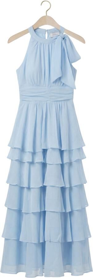 NEO NOIR Dames Jurken Marli Solid Chiffon Dress Lichtblauw - Foto 4