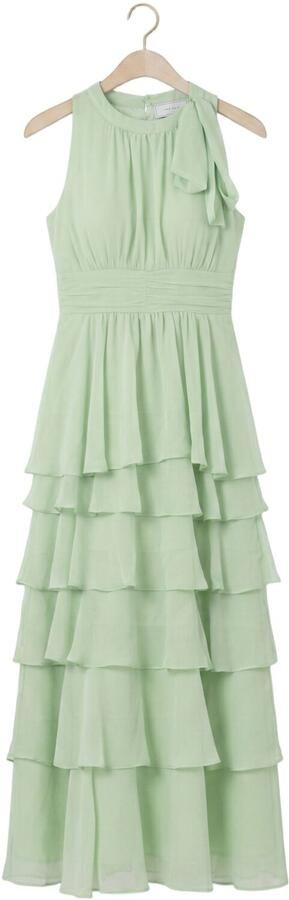 NEO NOIR Dames Jurken Marli Solid Chiffon Dress Mint - Foto 4