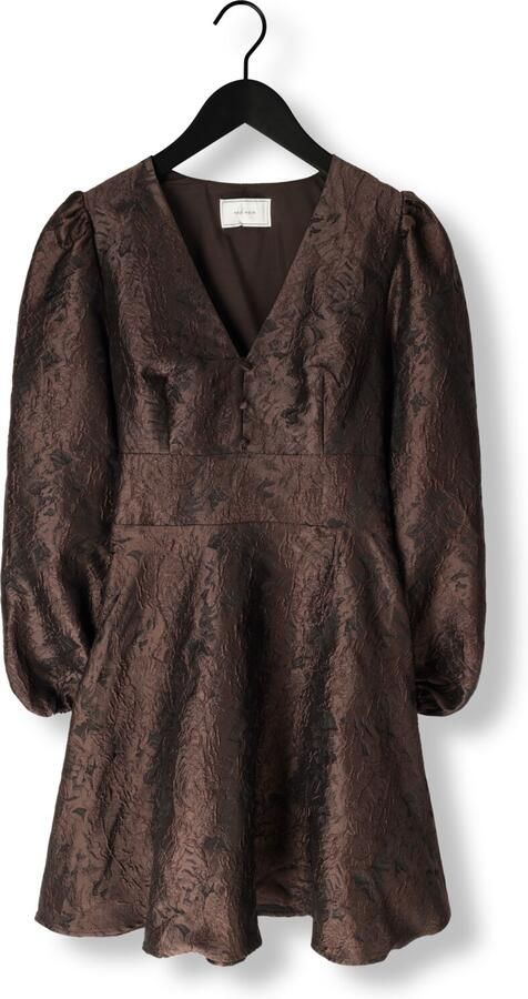 NEO NOIR Dames Jurken Milly Brocade Dress Bruin - Foto 3