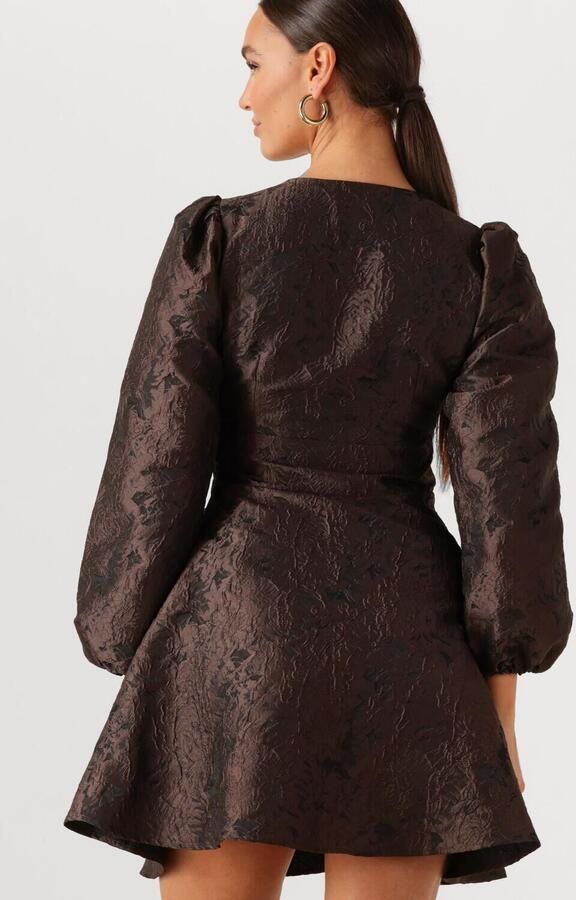 NEO NOIR Dames Jurken Milly Brocade Dress Bruin - Foto 2