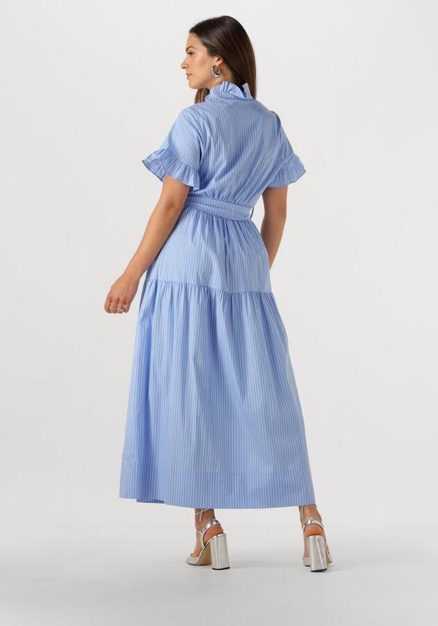 NEO NOIR Dames Jurken Nellie Stripe Dress Lichtblauw