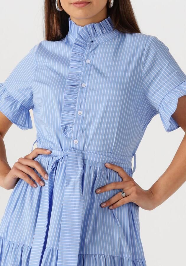 NEO NOIR Dames Jurken Nellie Stripe Dress Lichtblauw - Foto 2