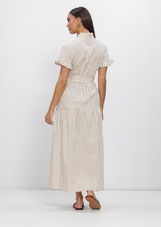 NEO NOIR Dames Jurken Nellie Wide Stripe Dress Gebroken Wit - Foto 2