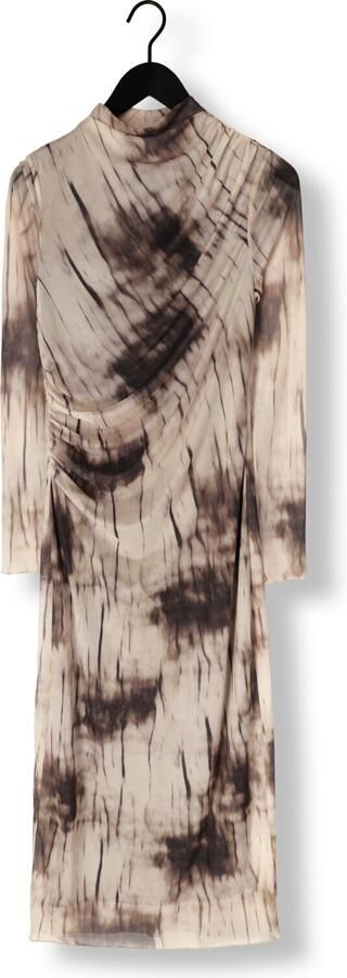 NEO NOIR Dames Jurken Onessa Faded Mesh Dress Bruin - Foto 3