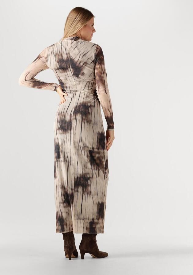 NEO NOIR Dames Jurken Onessa Faded Mesh Dress Bruin