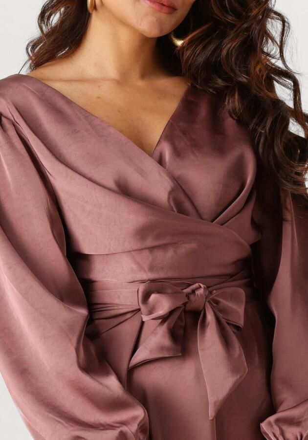 NEO NOIR Dames Jurken Rimini Heavy Sateen Dress Roze - Foto 2