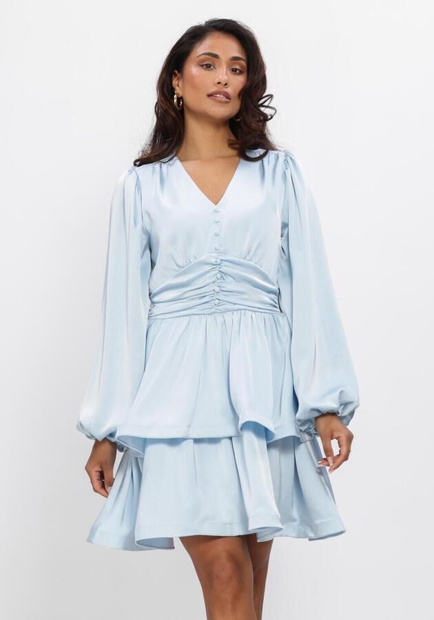 NEO NOIR Dames Jurken Rivana Heavy Sateen Dress Lichtblauw
