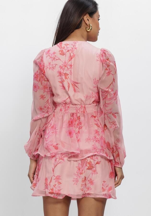 NEO NOIR Dames Jurken Rivana Print Chiffon Dress Roze - Foto 2