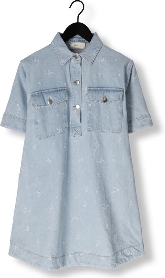 NEO NOIR Dames Jurken Saras Denim Emb Dress Lichtblauw - Foto 3