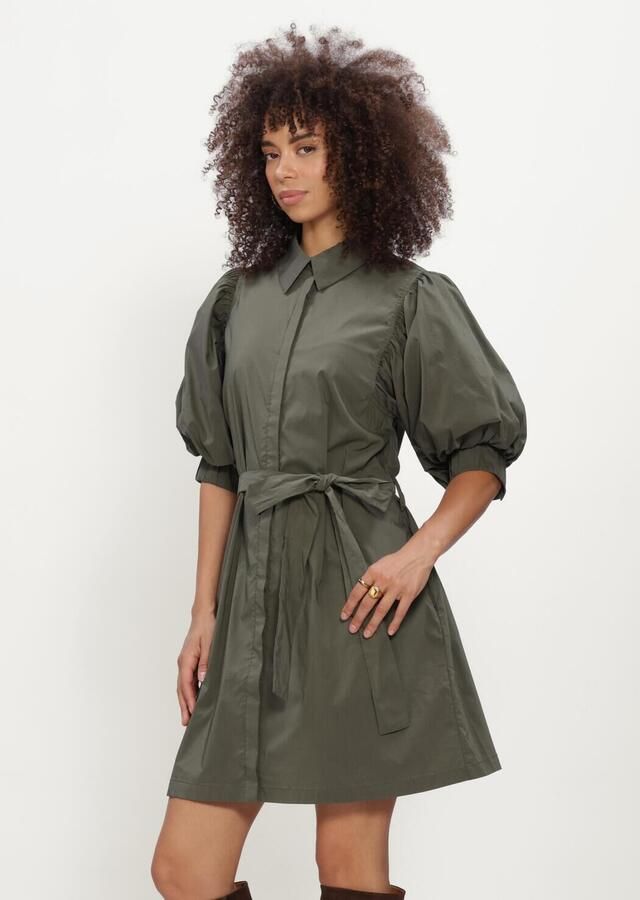 NEO NOIR Dames Jurken Serene Poplin Dress Groen