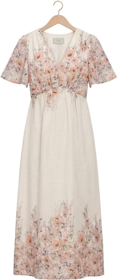 NEO NOIR Dames Jurken Serna Flower Print Dress Ecru - Foto 4