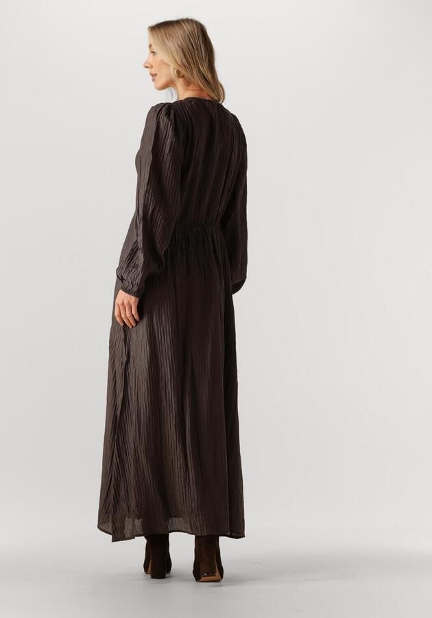 NEO NOIR Dames Jurken Silfi Crepe Dress Bruin - Foto 2