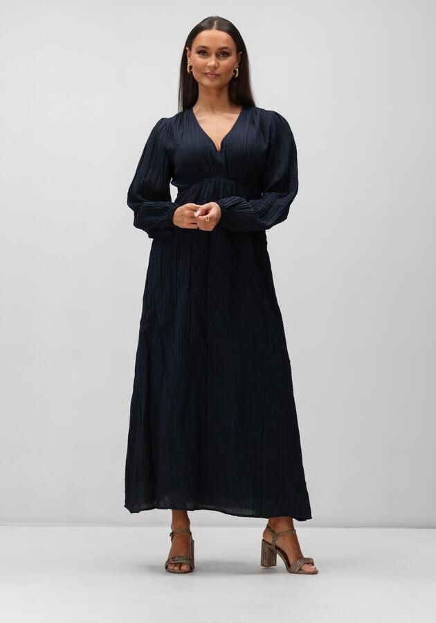 NEO NOIR Dames Jurken Silfi Crepe Dress Donkerblauw