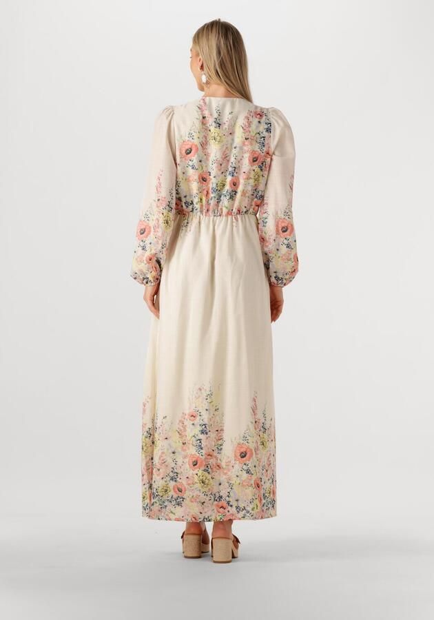 NEO NOIR Dames Jurken Silfi Flower Print Dress Creme - Foto 2