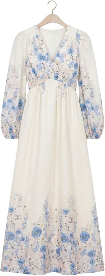 NEO NOIR Dames Jurken Silfi Flower Print Dress Gebroken Wit - Foto 4