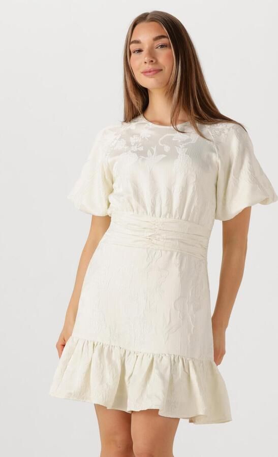 NEO NOIR Dames Jurken Sulli Jacquard Dress Wit - Foto 4