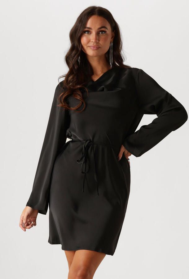 NEO NOIR Zwarte Satijnen Elegante Jurk Black Dames - Foto 4