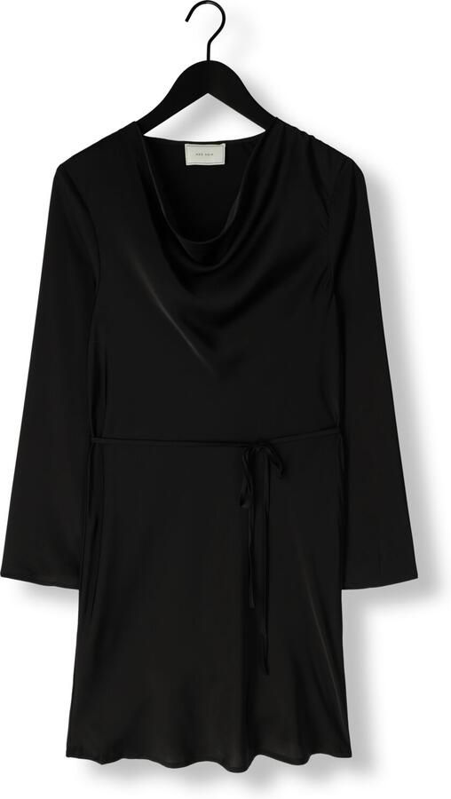 NEO NOIR Zwarte Satijnen Elegante Jurk Black Dames - Foto 3