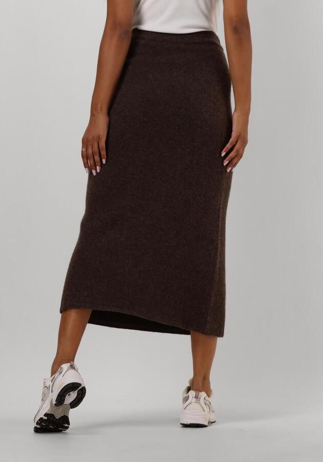NEO NOIR Dames Rokken Ashanti Knit Skirt Bruin