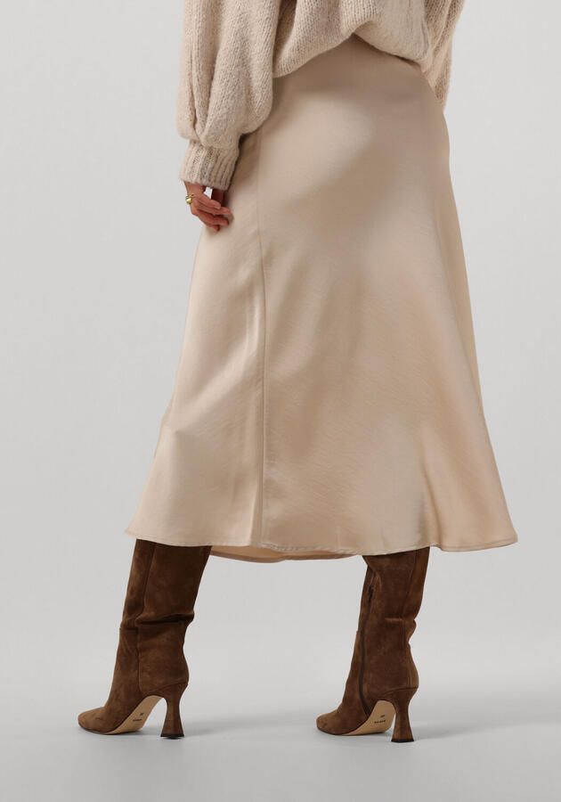 NEO NOIR Champagne Satijnen Rok Beige Dames