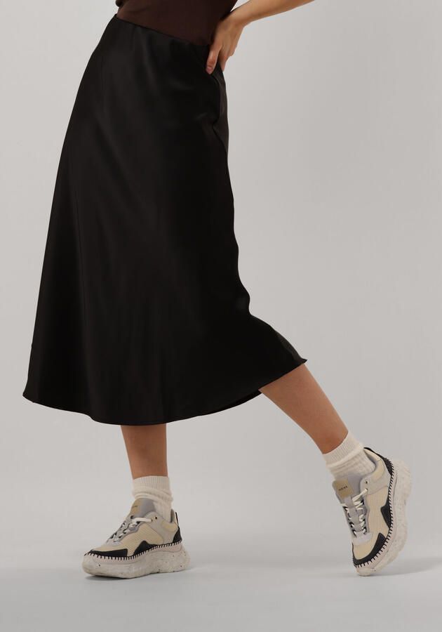 NEO NOIR Flatterende Bias Gesneden Rok Black Dames - Foto 4