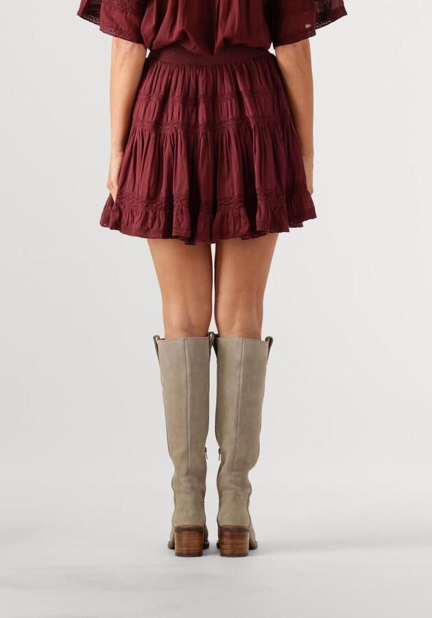 NEO NOIR Dames Rokken Callia S Voile Skirt Bordeaux - Foto 2
