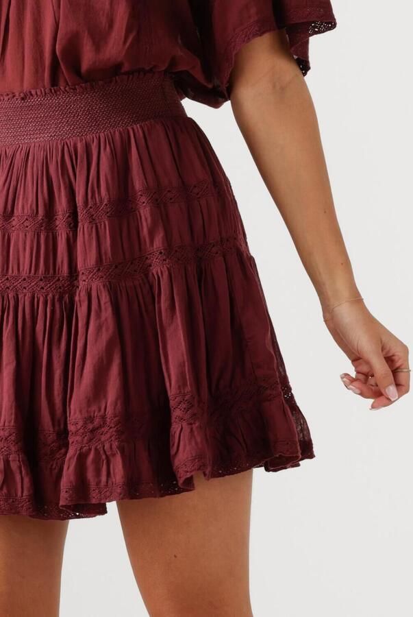 NEO NOIR Dames Rokken Callia S Voile Skirt Bordeaux - Foto 3