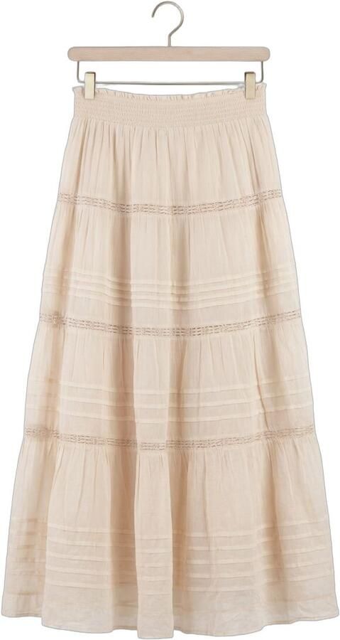 NEO NOIR Dames Rokken Felicia S Voile Skirt Beige - Foto 3