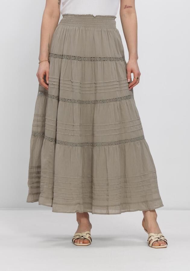 NEO NOIR Dames Rokken Felicia S Voile Skirt Khaki