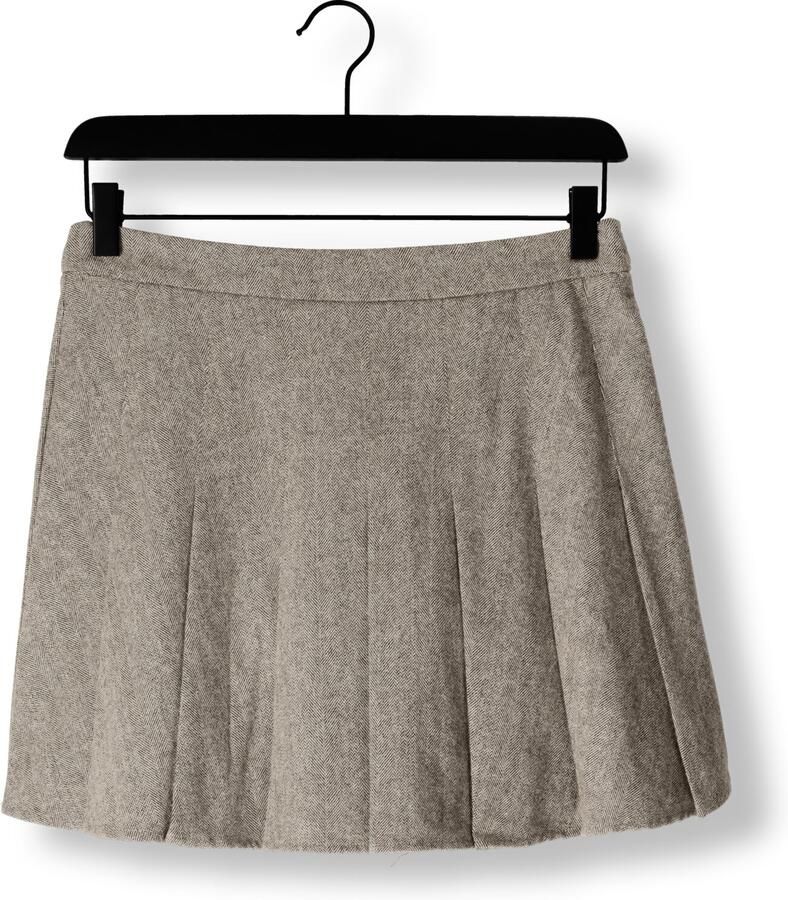 NEO NOIR Dames Rokken Laurina Herringbone Skirt Taupe