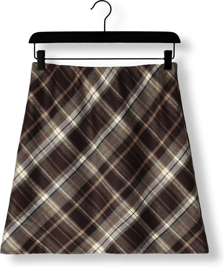 NEO NOIR Dames Rokken Lunna Check Skirt Bruin - Foto 4