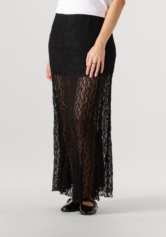 NEO NOIR Dames Rokken Mariya Lace Skirt Zwart - Foto 4