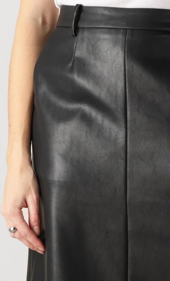 NEO NOIR Dames Rokken Netti Faux Leather Skirt Zwart - Foto 2