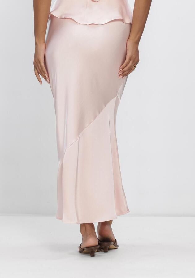 NEO NOIR Dames Rokken Ninad Heavy Sateen Skirt Lichtroze - Foto 2