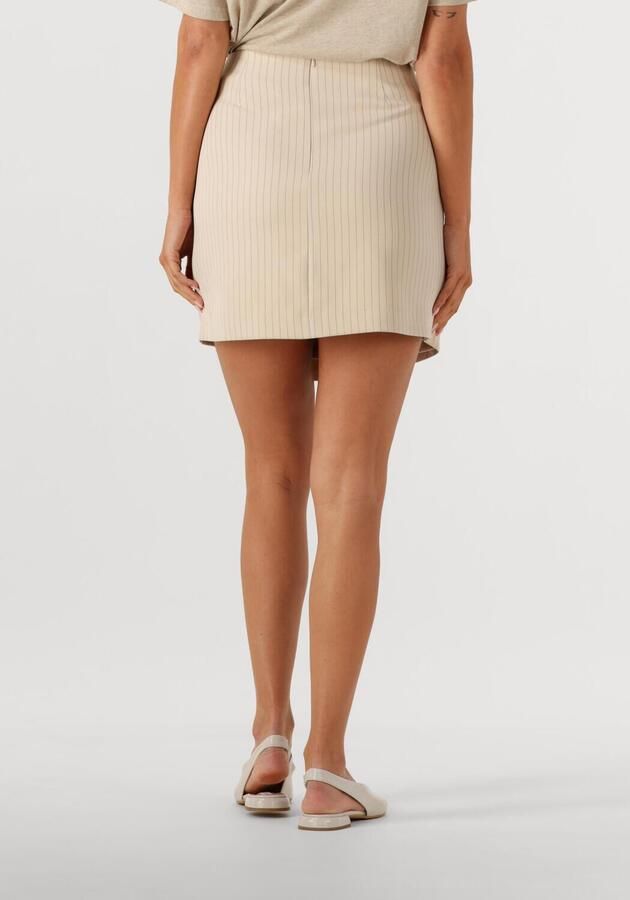 NEO NOIR Dames Rokken Petrani Pinstriped Skirt Beige - Foto 2