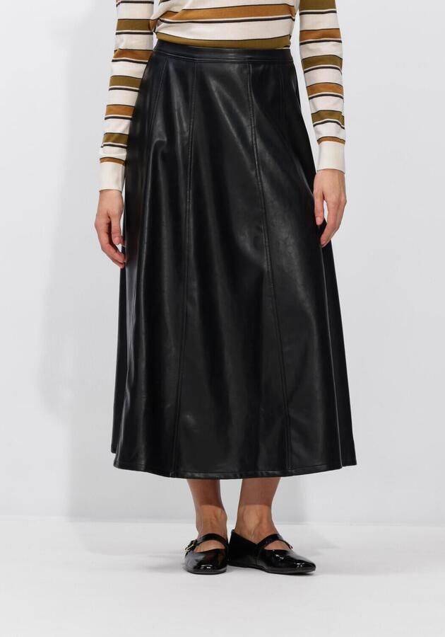NEO NOIR Dames Rokken Raya Faux Leather Skirt Zwart