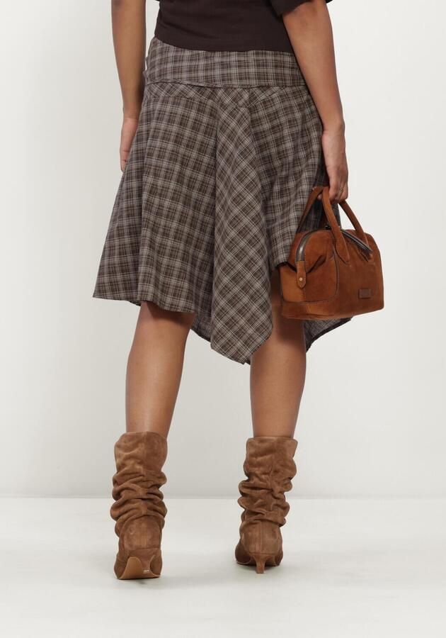 NEO NOIR Dames Rokken Sabella Check Skirt Bruin - Foto 2
