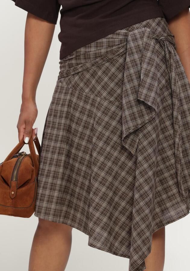 NEO NOIR Dames Rokken Sabella Check Skirt Bruin - Foto 3