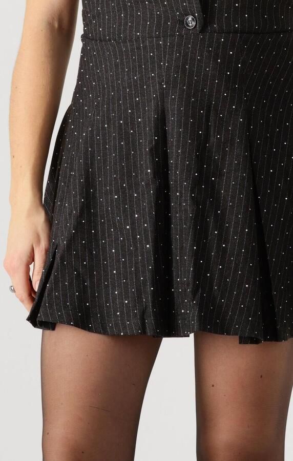 NEO NOIR Dames Rokken Selah B Pinstripe Skirt Zwart - Foto 3