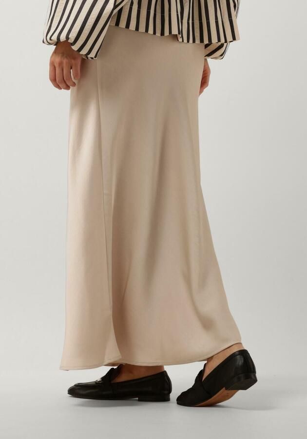 NEO NOIR Dames Rokken Vicky Heavy Sateen Skirt Beige - Foto 2